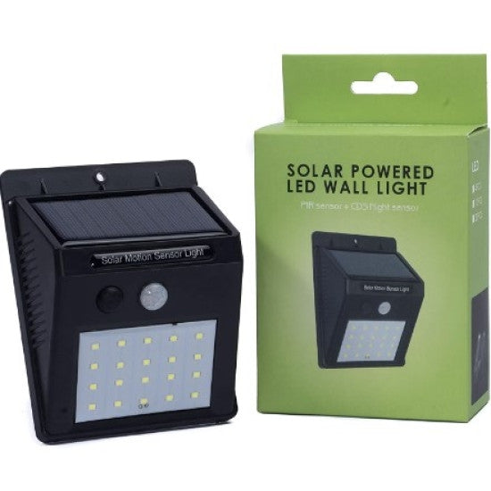 Set de 8 lámparas solares con sensor de movimiento