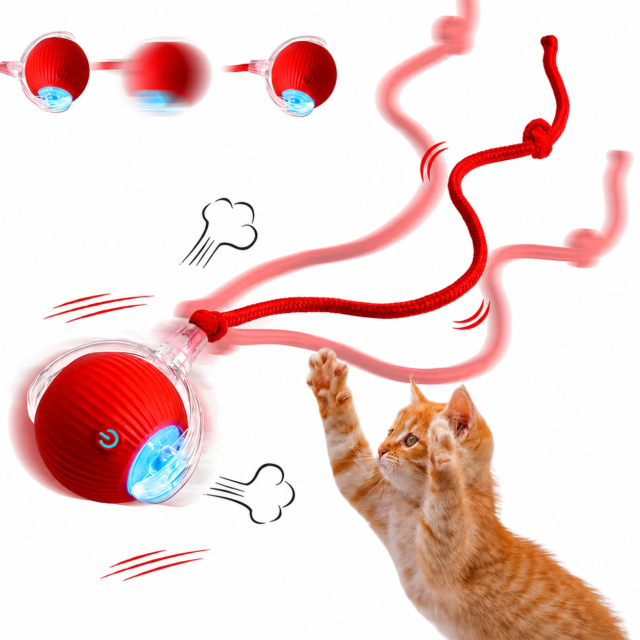 Juguete interactivo inteligente para gatos