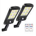 Set x2 Lámpara con Carga Solar 100W, 160 LED COB, mando a distancia