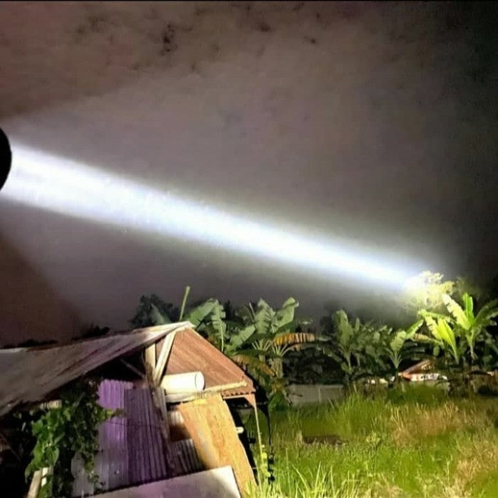 Súper Linterna de mano 2500 W, trípode, 4 modos de iluminación, Luz 500m