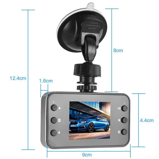 Cámara de Coche FullHD DVR 1080P, pantalla LCD de 2.7 pulgadas