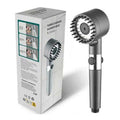 Cabezal de ducha de alta presión HydroFlex Shower, 3 funciones diferentes, cepillo adjunto