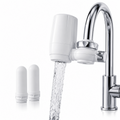 Filtro Antibacteriano para Grifo – Agua Más Limpia al Instante | 2 Cartuchos de Recambio | 7L/min