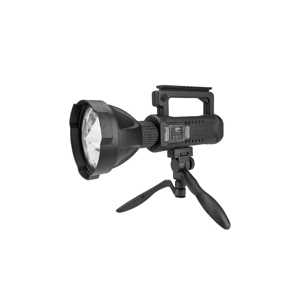 Súper Linterna de mano 2500 W, trípode, 4 modos de iluminación, Luz 500m