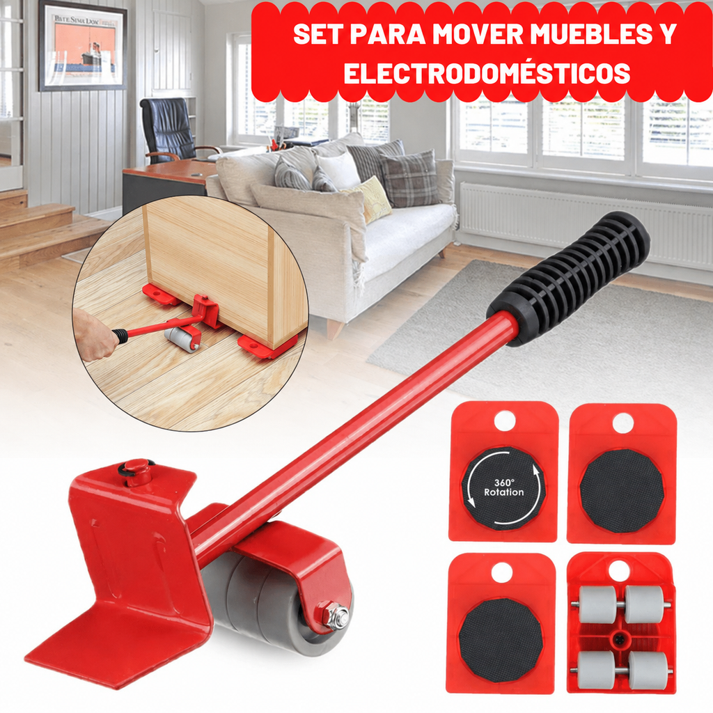 Set para mover muebles y electrodomésticos