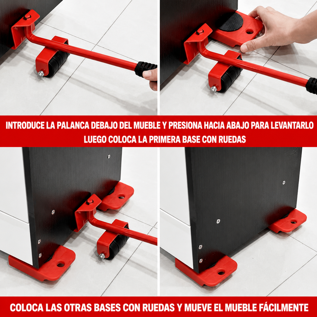 Set para mover muebles y electrodomésticos