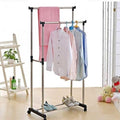 Soporte DOBLE para perchas y espacio para zapatos